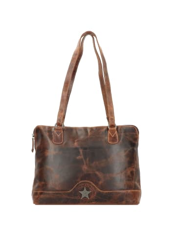 Billy the Kid Ranger Schultertasche Leder 38 cm in brown