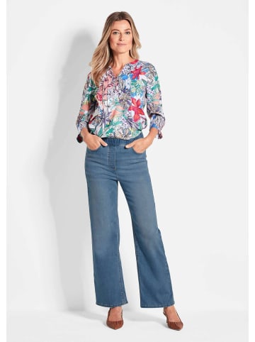 GOLDNER Kurzgröße:  Bequeme Jeanshose VERA in hellblau