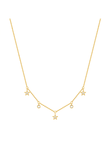 Eastside NY Halskette Stern Edelstahl Preciosa in gelbgold