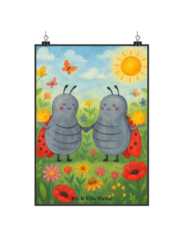 Mr. & Mrs. Panda wanddeko Sternzeichen Zwilling Design ohne Spruch in Weiß