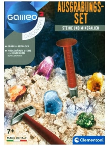 Clementoni Nonbook - Ausgrabungsset - Steine und Mineralien (Experimentierkasten)
