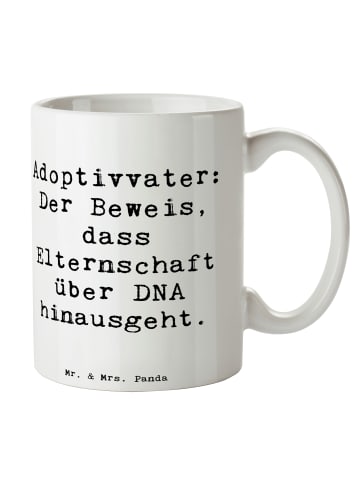 Mr. & Mrs. Panda Tasse Adoptivvater Liebe mit Spruch in Weiß