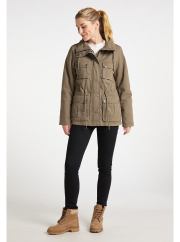 usha BLUE LABEL Damen Wattierte Baumwolljacke in Militäroliv