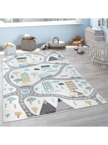 KADIMA DESIGN Kinderteppich Roadmap Kinderzimmer in Creme