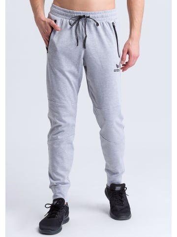 erima Herren Essential Sweatpant in hellgrau melange/schwarz