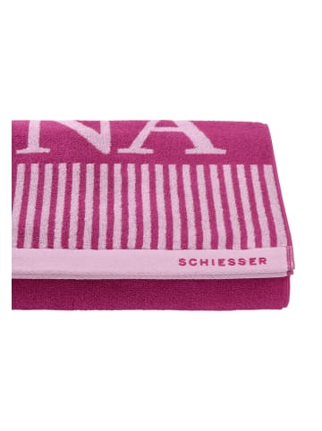 Schiesser Saunatuch Rom in Fuchsia