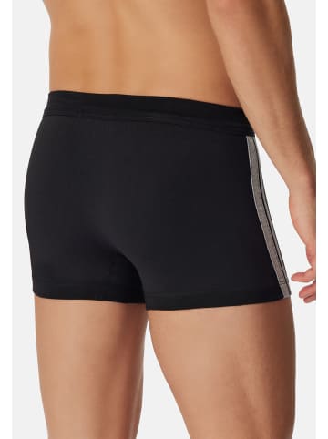 Schiesser Retro Short / Pant 95/5 Stretch - Cotton in Schwarz / dunkelblau