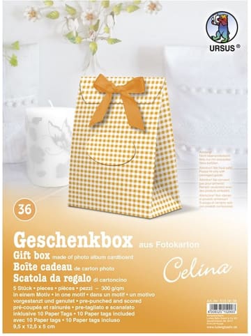 Buntpapierfabrik Ludwig Bähr Geschenkbox Celina 9,5x12,5x5cm Packung mit 5 Stück Motiv: 36