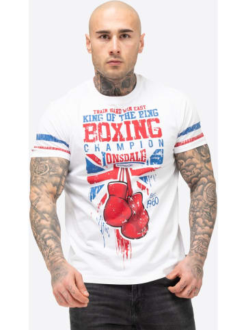 Lonsdale T-Shirt "Crugmeer T-Shirt Normale Passform" in Weiß