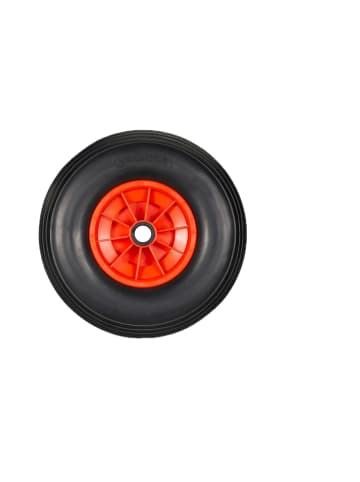 relaxdays 4x Schubkarrenrad "4.00-6" in Schwarz/ Rot