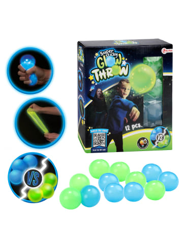 Toi-Toys Fluoreszierende Bälle - Glow Throw (12 Stück) in mehrfarbig