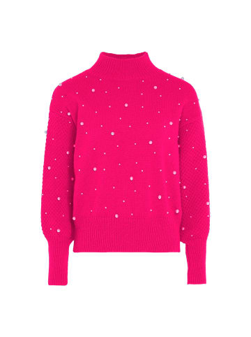 faina Damen Pullover Mit Perlen in PINK