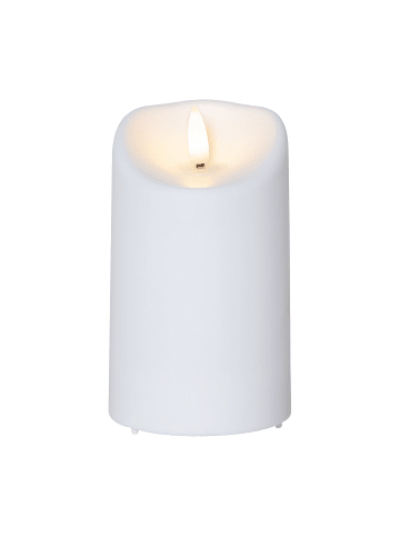 STAR Trading Kleine LED Outdoor-Kerze ,Flamme, Batterie und Timer, flackernd, warm