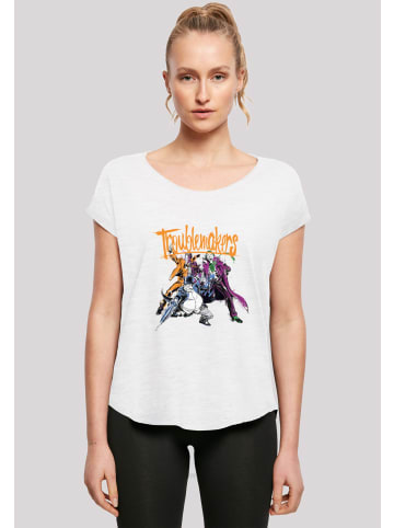 F4NT4STIC Long Cut T-Shirt Long Cut T-Shirt 'DC Comics Batman Troublemakers' in weiß