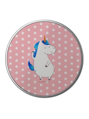 Mr. & Mrs. Panda Dose Einhorn Mann ohne Spruch in Rot Pastell