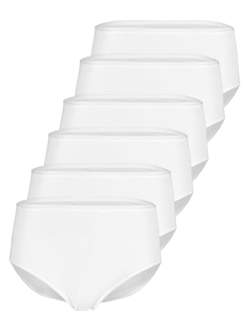 Nina von C. 6er Pack Taillenslip in weiss