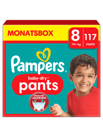 Pampers Pampers Baby-Dry Pants Größe 8, 117 Windeln, 19kg+