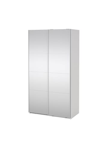ebuy24 Schiebetürenschrank Catania (2-türig) Weiß 119 x 67 cm