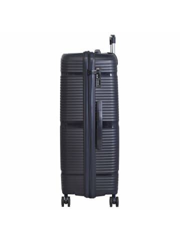 D&N Travel Line 4200 - 4-Rollen-Trolley L 77 cm (taupe) in darkblue
