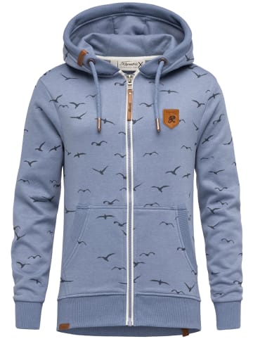 REPUBLIX Kapuzenpullover LOLA in Blau Melange