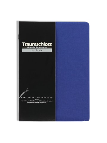 Traumschloss Exclusiv Edel-Jersey Kissenbezug in marine