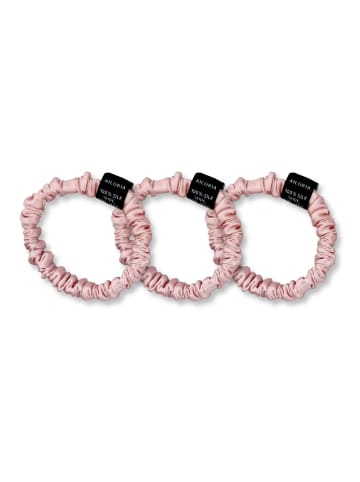 Ailoria DOUX set 3 scrunchies s aus seide in pink