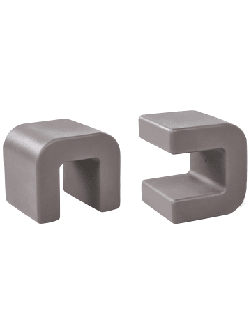 Beliani 2er-Set Beistelltisch MOZIA in Beige