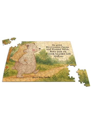 Mr. & Mrs. Panda Puzzle Papa Bär Design mit Spruch in Weiß