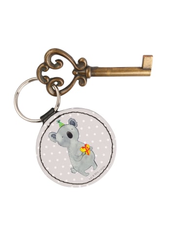 Mr. & Mrs. Panda Schlüsselanhänger Koala Geschenk ohne Spruch in Grau Pastell