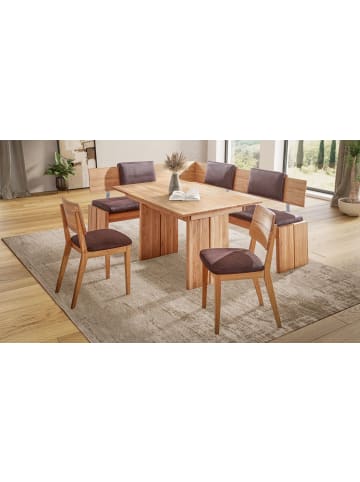 58 aufm Kessel ECKBANKGRUPPE Modern Dani 2 für 7 Personen Massivholz Wildeiche/Braun