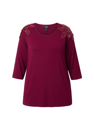 Ulla Popken Longsleeve in dunkel kirschrot