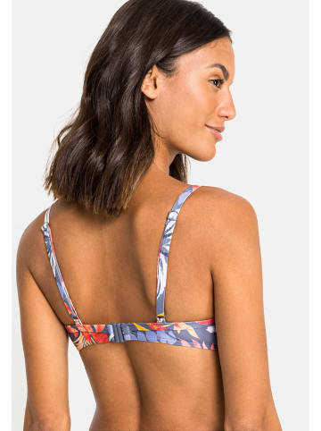 Vivance by Lascana Push-Up-Bikini-Top in grau-bedruckt
