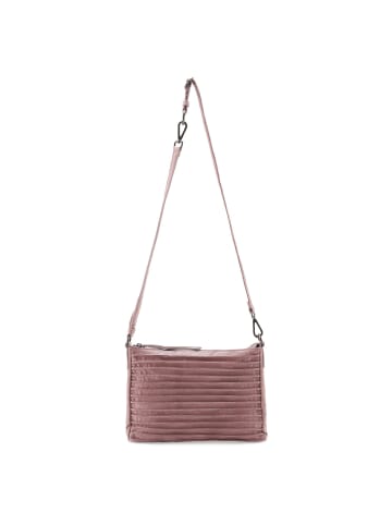 FREDs BRUDER Riffel Schultertasche Leder 30 cm in powder rose
