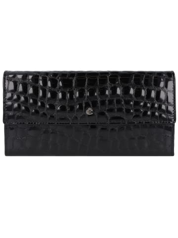 Esquire Nizza Geldbörse RFID Schutz Leder 18.5 cm schwarz