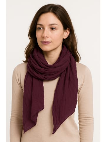 collezione alessandro Italienischer Schal " Unitoo " in bordeaux