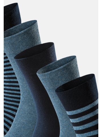 Schiesser Socken Bluebird in Blau / grau