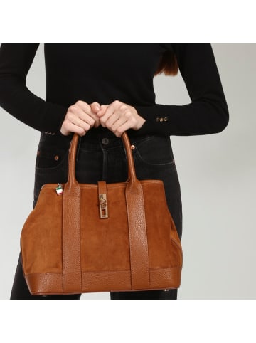 Florence Florence Schultertasche Leder tan, hellbraun ca. 36cm