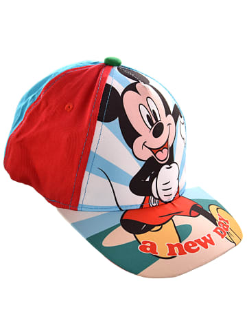 Disney Mickey Mouse Sommerkappe Mickey Mouse in Hellblau-Rot