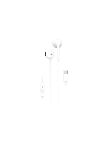 COFI 1453 In-Ear Kopfhörer mit Mikrofon Typ C mit einem 1,2m langen Kabel in Weiß