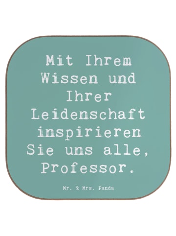 Mr. & Mrs. Panda Glasuntersetzer Spruch Inspirierender Professor... in Meeresbrise