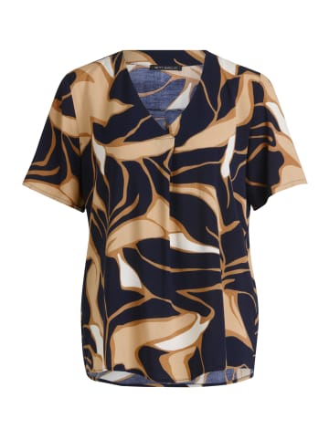 Betty Barclay Tunika-Bluse mit V-Ausschnitt in Dark Blue/Beige