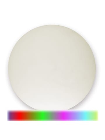 SATISFIRE Leuchtkugel LED GLOBE RGB in weiß - 50cm