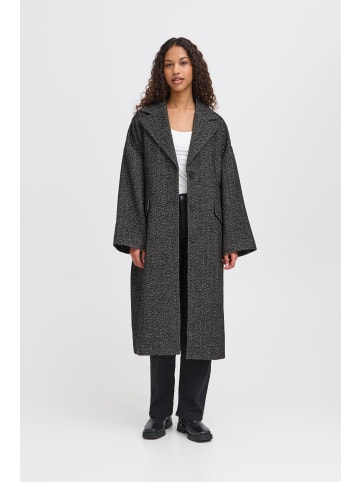 ICHI Jacke IHEMMALU Loose fit in Black Herringbone Structure