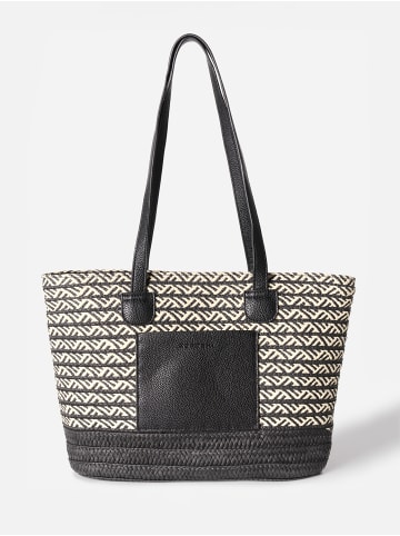 KOROSHI Große Techniker-Schultertasche Druck-Emb in Schwarz