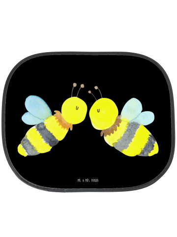 Mr. & Mrs. Panda Auto Sonnenblende Biene Liebe ohne Spruch in Schwarz