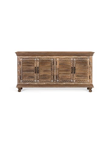 Giner y Colomer Sideboard mit 4 Türen aus hochwertigem Holz und handbemalt in Brown