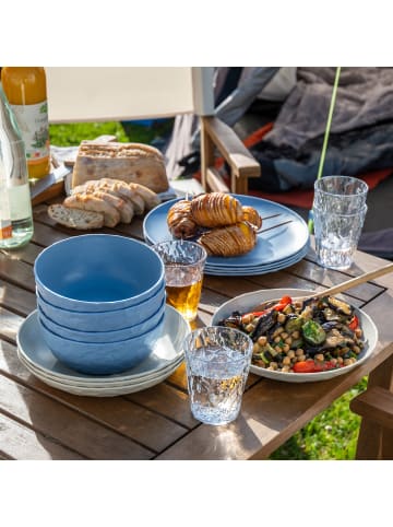 koziol CLUB BOWL - Schale 700ml in nature flower blue