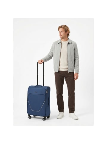 Stratic taska 4 Rollen Trolley M 65 cm mit Dehnfalte navy