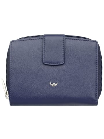 Golden Head Madrid Geldbörse RFID Leder 12,5 cm in blau