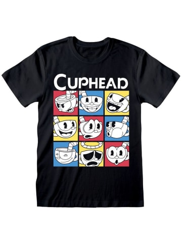 Cuphead T-Shirt "Expressions T-Shirt" in Schwarz